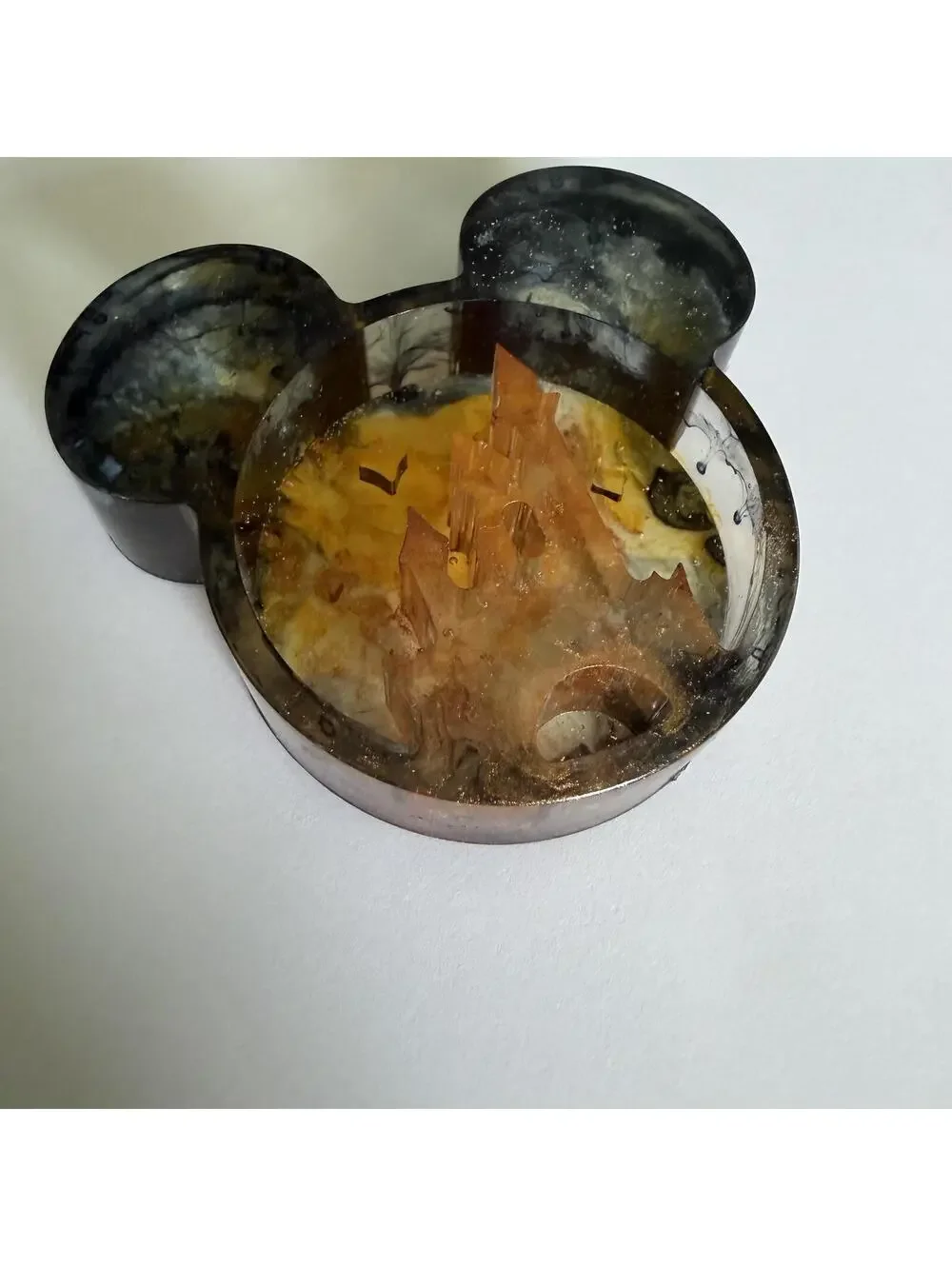 Handcrafted Resin Mickey Mouse Castle Trinket